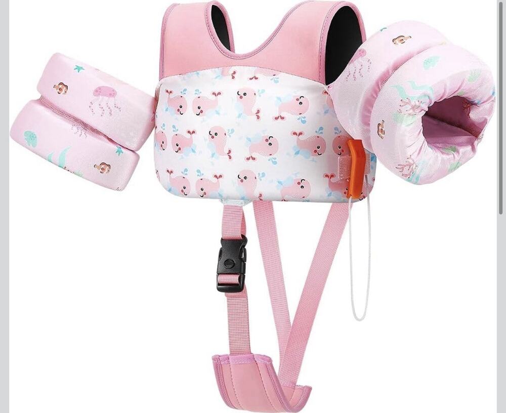 HeySplash Toddler Swim Vest, Toddler Pool Floaties with Adjustable Strap